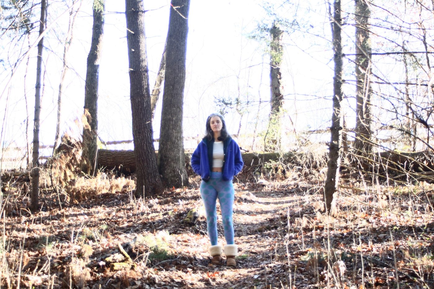 Standing in the forest